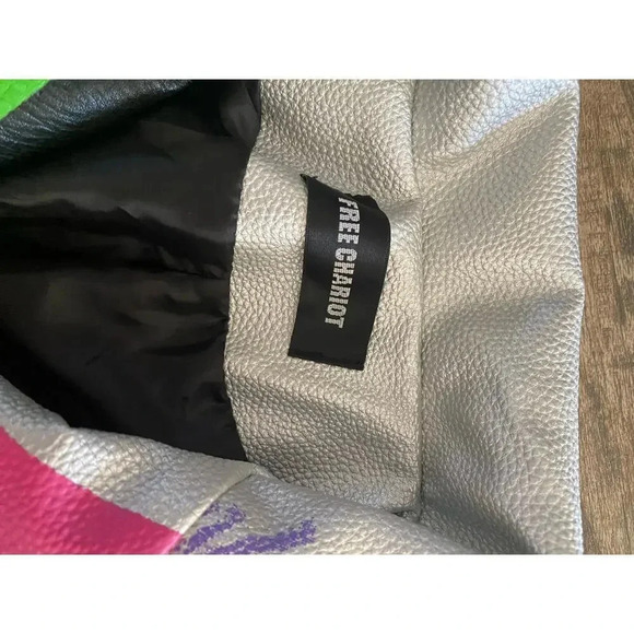 Free Chariot leather moto motorcycle bomber Jackets - Picture 5 of 10